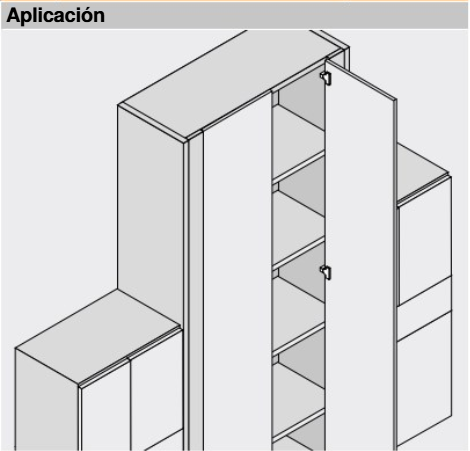 Bisagra 95º falso rincón solapada 79B9980