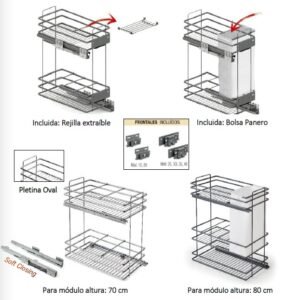 Botellero Panero ALT 70 Módulo 15 cm